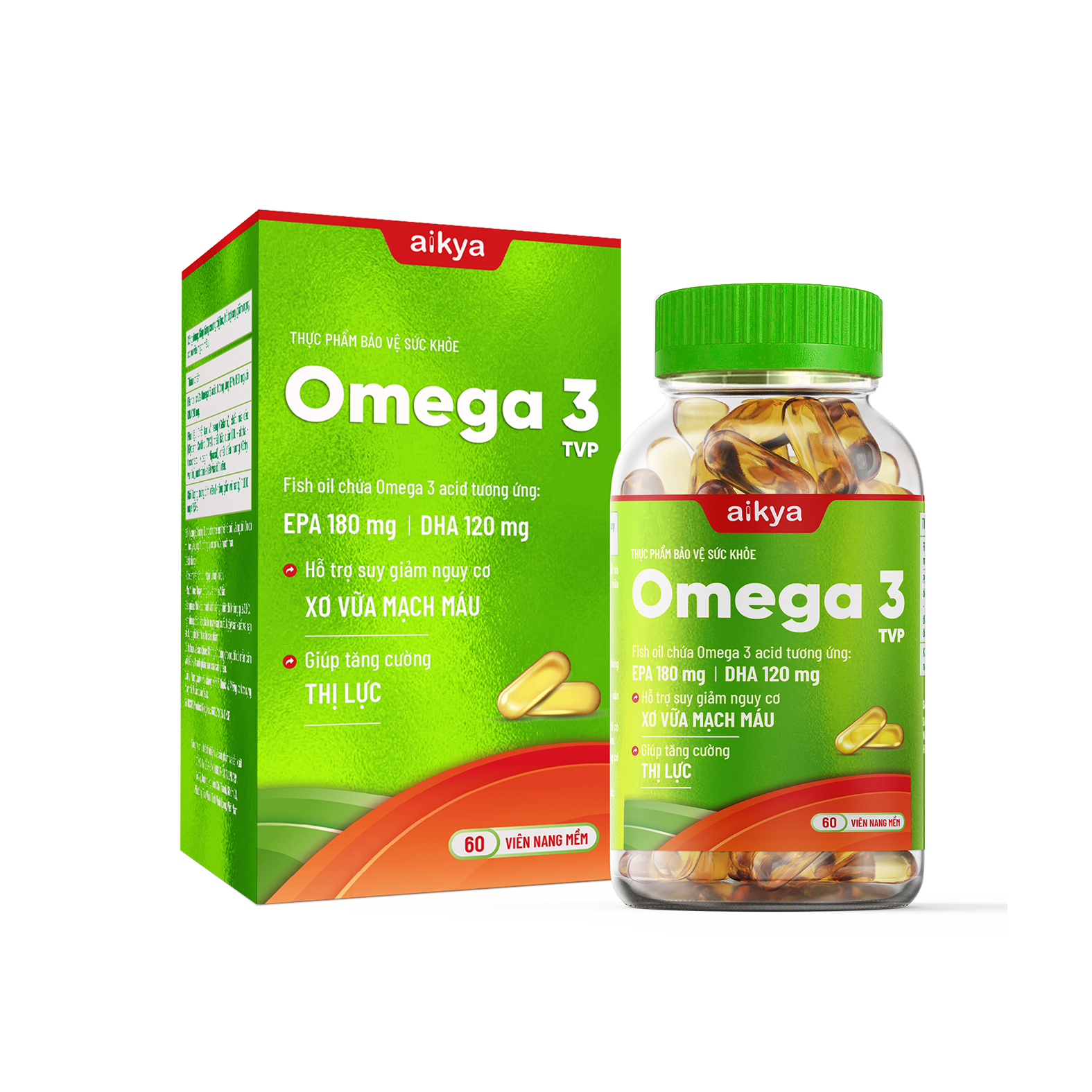 Viên nang mềm Omega 3 TVP C60